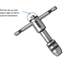 T-Tap Wrench - Ratchet # 112R - 5/32 – ¼”     T-Tap Wrench - Ratchet # 112R - 5/32 – ¼”