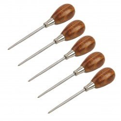Scratch Awl 5 Pcs Set  - 6.5"   Scratch Awl 5 Pcs Set  - 6.5"
